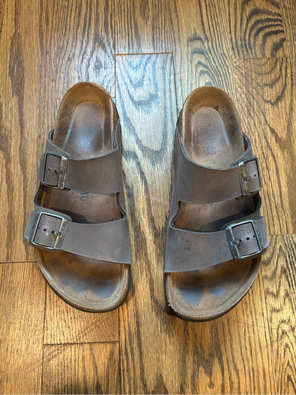 Grey Arizona Birkenstock Sandals